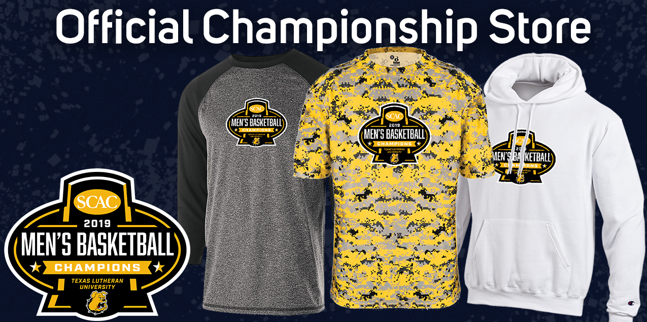 Get your SCAC Men's Basketball Championship gear, celebrate the Bulldogs victory