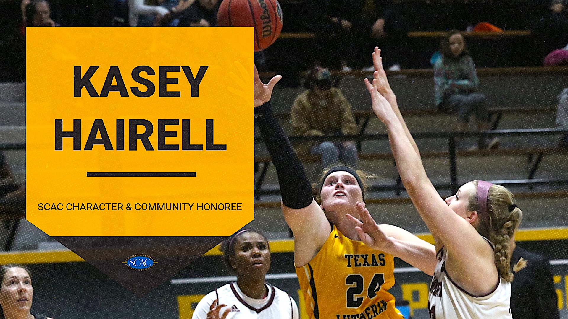 TLU's Kasey Hairell named SCAC Female Character & Community Student-Athlete of the Week
