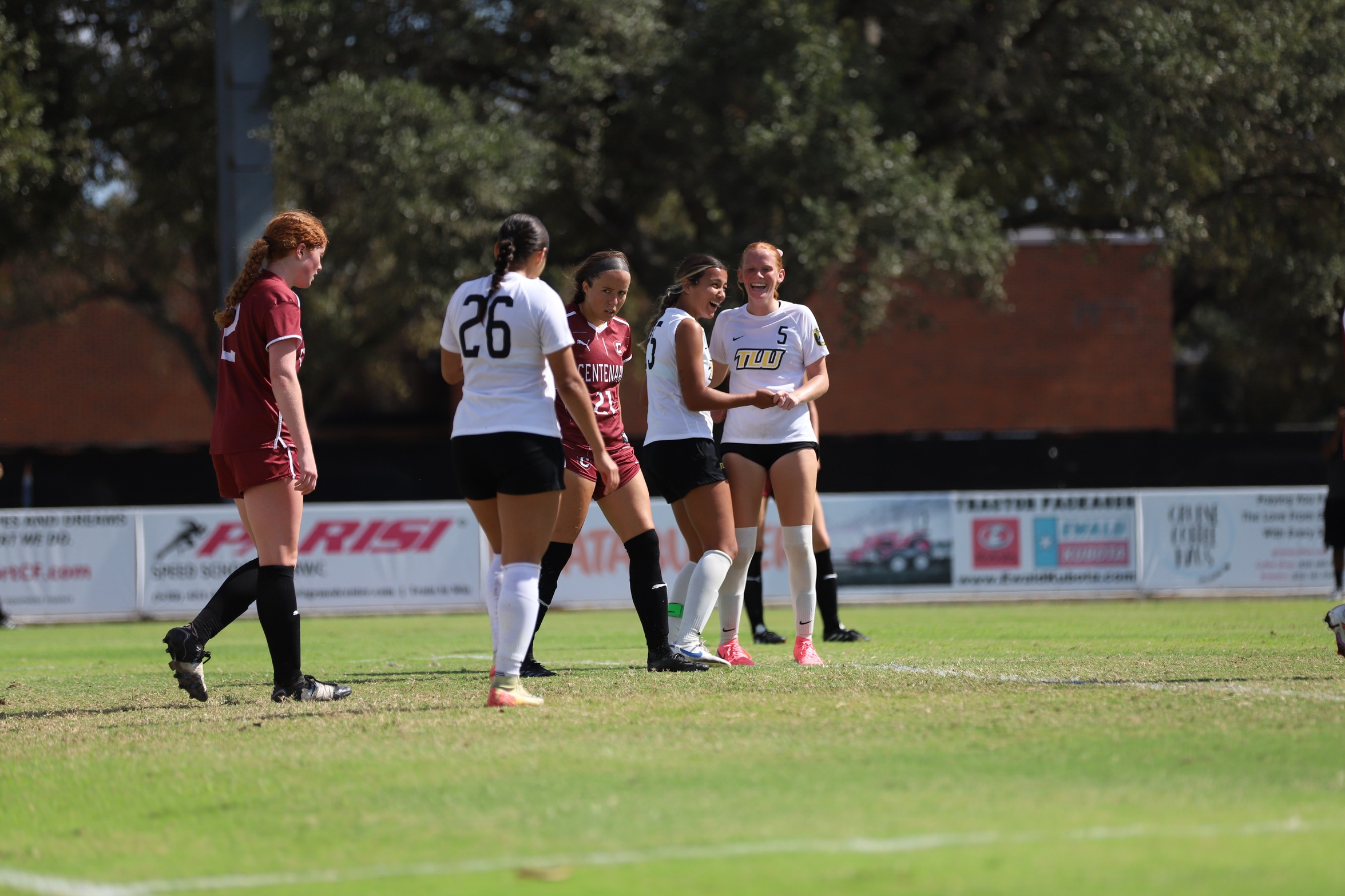 Alyssa Simien celebrates with Lilly Noblett (5) (photo by Madi Johnson '25)